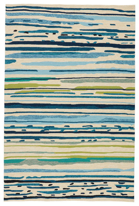 Colours Sketchy Lines Handmade Synthetic Blend Outdoor Area Rug From Jaipur Living