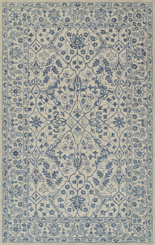 Momeni Leiden Floral Hand Tufted Transitional Rectangle Indoor Area Rug