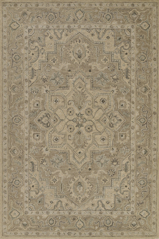 Momeni Pasha Medallion Hand Tufted Traditional Rectangle Indoor Area Rug