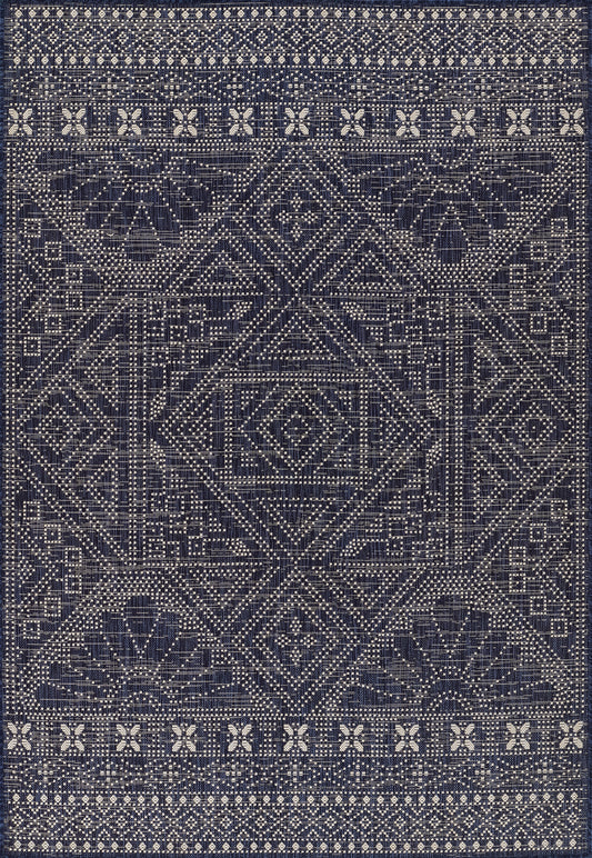 Momeni Riviera Tribal Machine Made Transitional Rectangle Indoor/Outdoor Area Rug