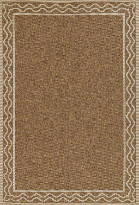Momeni Saybrook Border Machine Made Contemporary Rectangle Indoor/Outdoor Area Rug