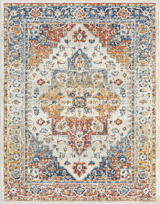 Tayse Oriental Area Rug CHL12-Adilene Transitional Cut Pile Indoor Polypropylene