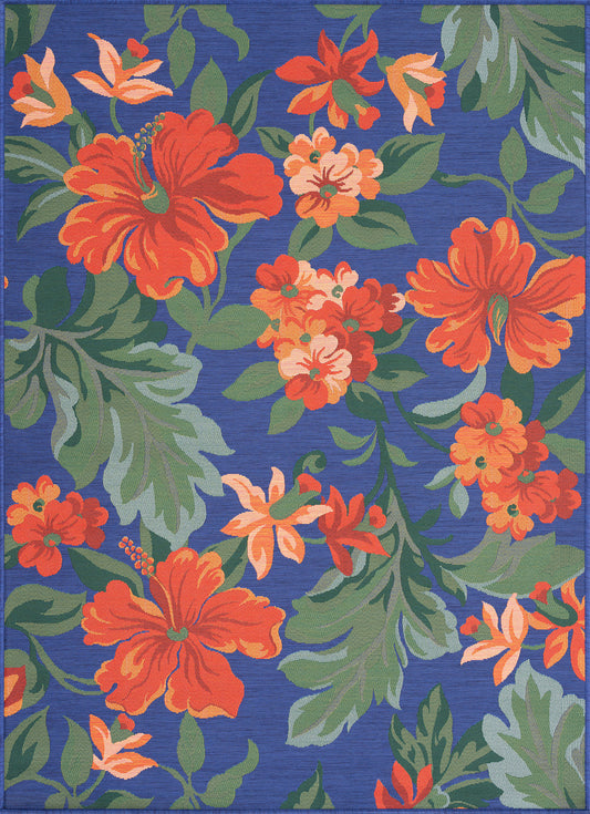 Tayse Floral Area Rug STN20-Evelin Transitional Flat Weave Indoor Polypropylene