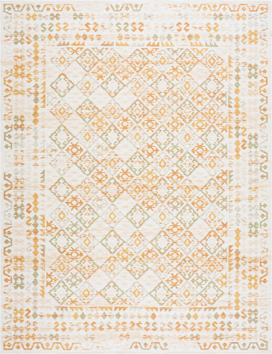 Tayse Moroccan Area Rug FLO11-Monique Transitional Flat Weave Indoor/Outdoor Polypropylene