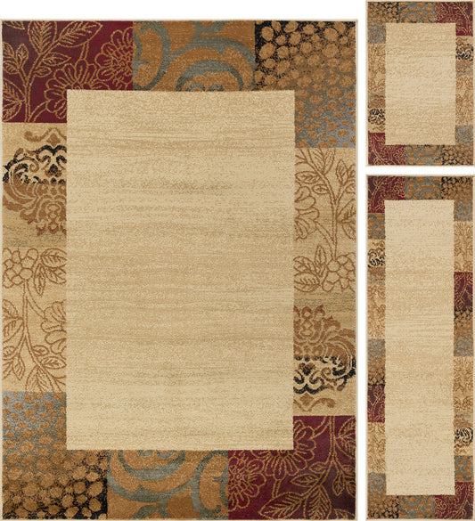 Tayse Floral Area Rug ELG52-Sedona Transitional Cut Pile Indoor Polypropylene