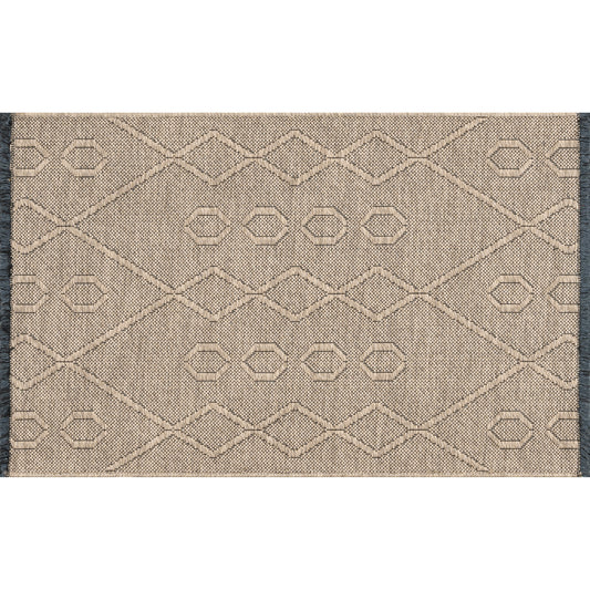 Tayse Geometric Area Rug ALM16-Aliana Transitional Flat Weave Indoor Polyester & Cotton