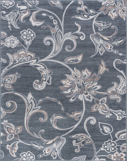 Tayse Floral Area Rug MDN35-Garland Transitional Cut Pile Indoor Polypropylene