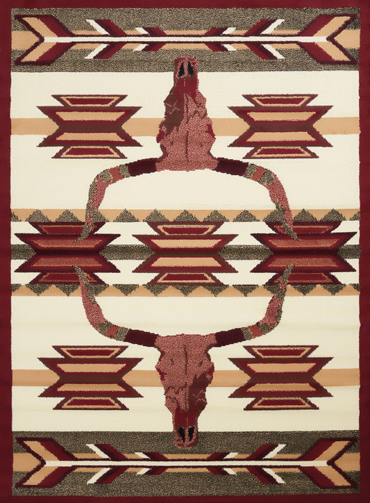 910-Bone Arrow Synthetic Blend Indoor Area Rug by United Weavers