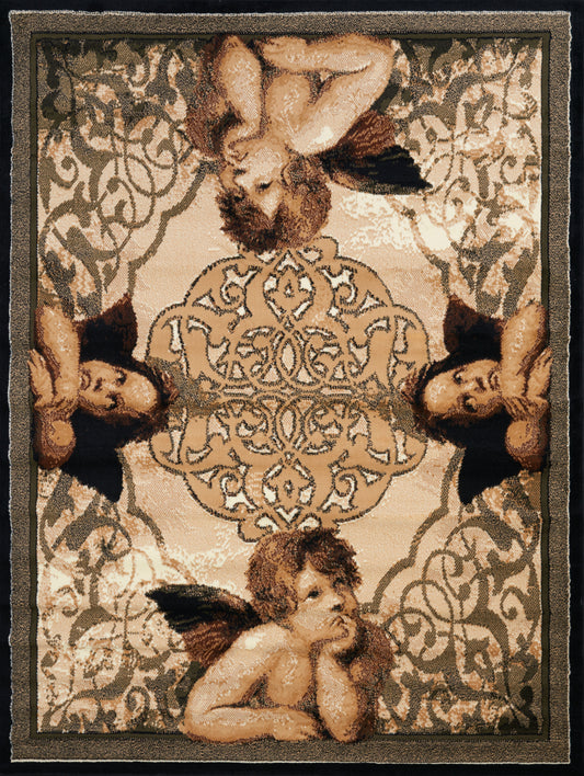 910-Cherubs Synthetic Blend Indoor Area Rug by United Weavers