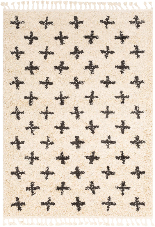 Berber Shag 23382 Machine Woven Synthetic Blend Indoor Area Rug by Surya Rugs