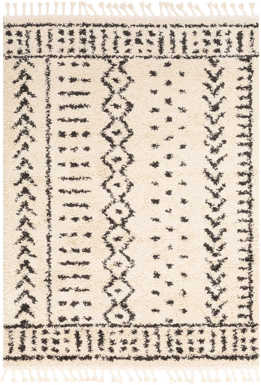 Berber Shag 23383 Machine Woven Synthetic Blend Indoor Area Rug by Surya Rugs