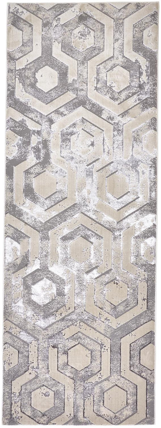 Micah 3046F Machine Made Synthetic Blend Indoor Area Rug by Feizy Rugs