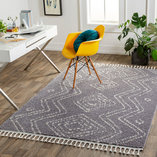 Casablanca shag 30702 Machine Woven Synthetic Blend Indoor Area Rug by Surya Rugs