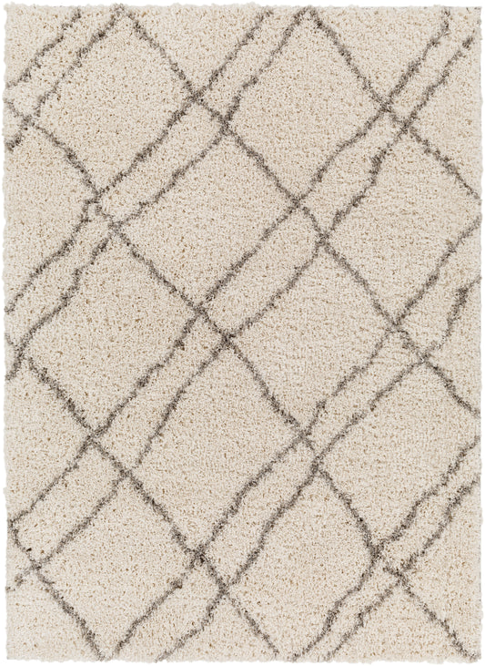Capella shag 30444 Machine Woven Synthetic Blend Indoor Area Rug by Surya Rugs
