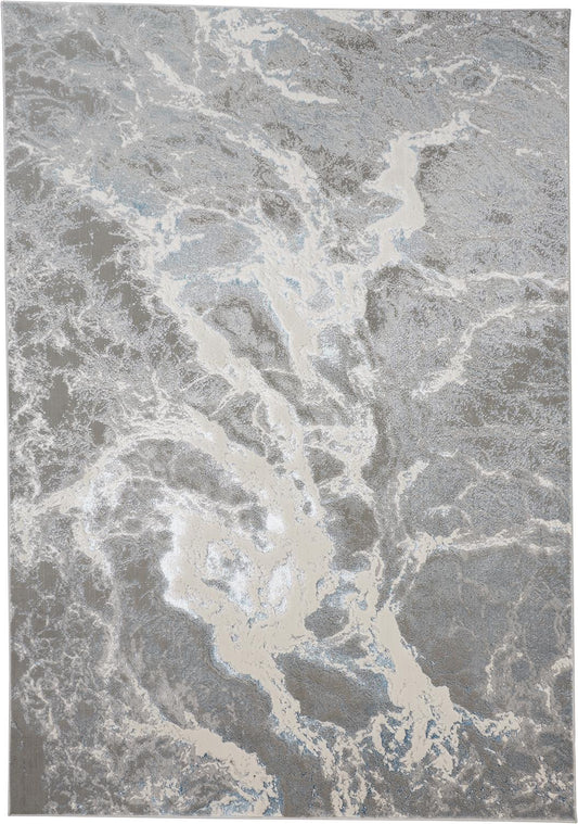 Azure 3539F Machine Made Synthetic Blend Indoor Area Rug by Feizy Rugs