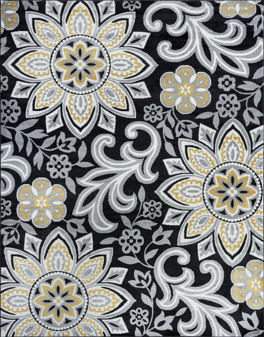 Wyatt-WYT13 Cut Pile Synthetic Blend Indoor Area Rug by Tayse Rugs