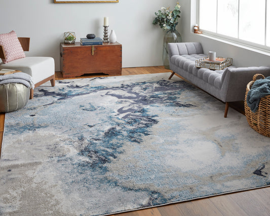 Astra 39L4F Power Loomed Synthetic Blend Indoor Area Rug by Feizy Rugs