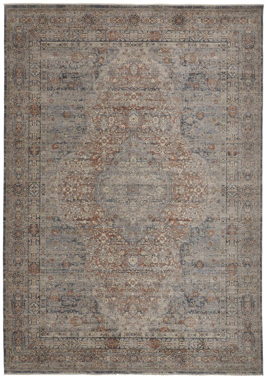 Marquette 3778F Machine Made Synthetic Blend Indoor Area Rug by Feizy Rugs