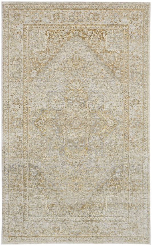 Aura 3734F Machine Made Synthetic Blend Indoor Area Rug by Feizy Rugs
