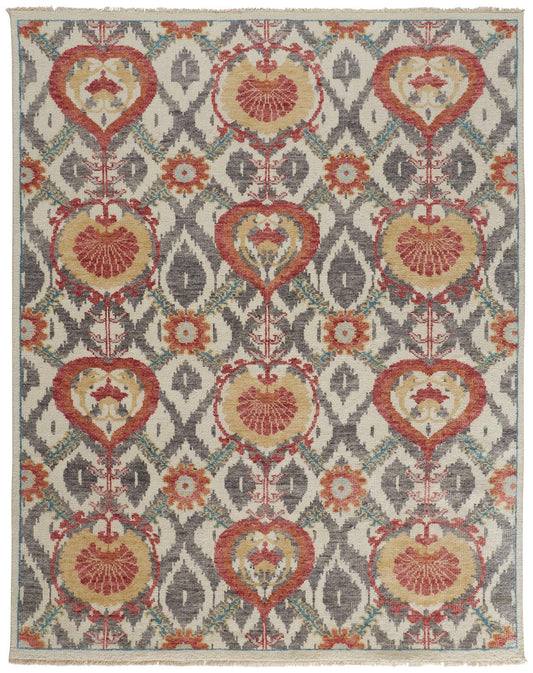 Beall 6712F Hand Knotted Wool Indoor Area Rug by Feizy Rugs