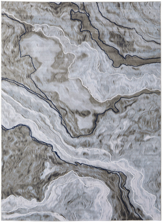 Gaspar 39KUF Power Loomed Synthetic Blend Indoor Area Rug by Feizy Rugs