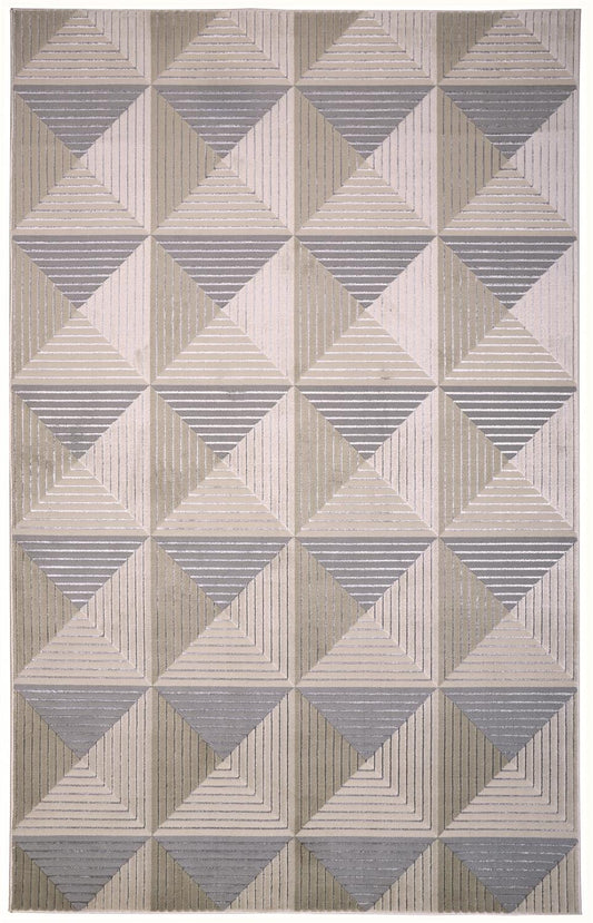Micah 3044F Machine Made Synthetic Blend Indoor Area Rug by Feizy Rugs