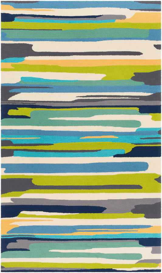 Rain 22384 Hand Hooked Synthetic Blend Indoor/Outdoor Area Rug by Surya Rugs