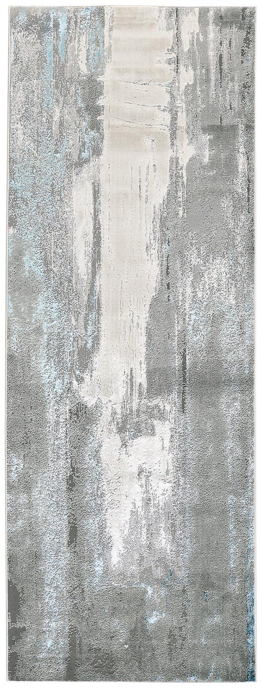 Azure 3406F Machine Made Synthetic Blend Indoor Area Rug by Feizy Rugs