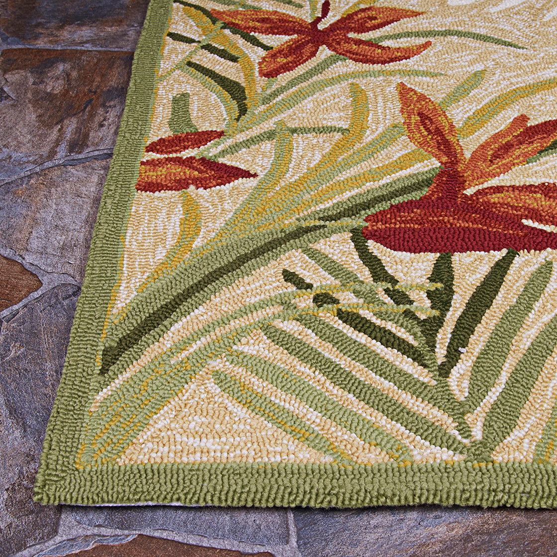 COVINGTON 2129 HAND-HOOKED Synthetic Blend Indoor/Outdoor  Area Rug By Couristan Rugs