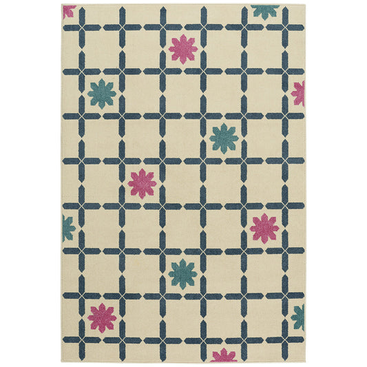 Poppy-Flores Synthetic Blend Indoor Area Rug by Capel Rugs