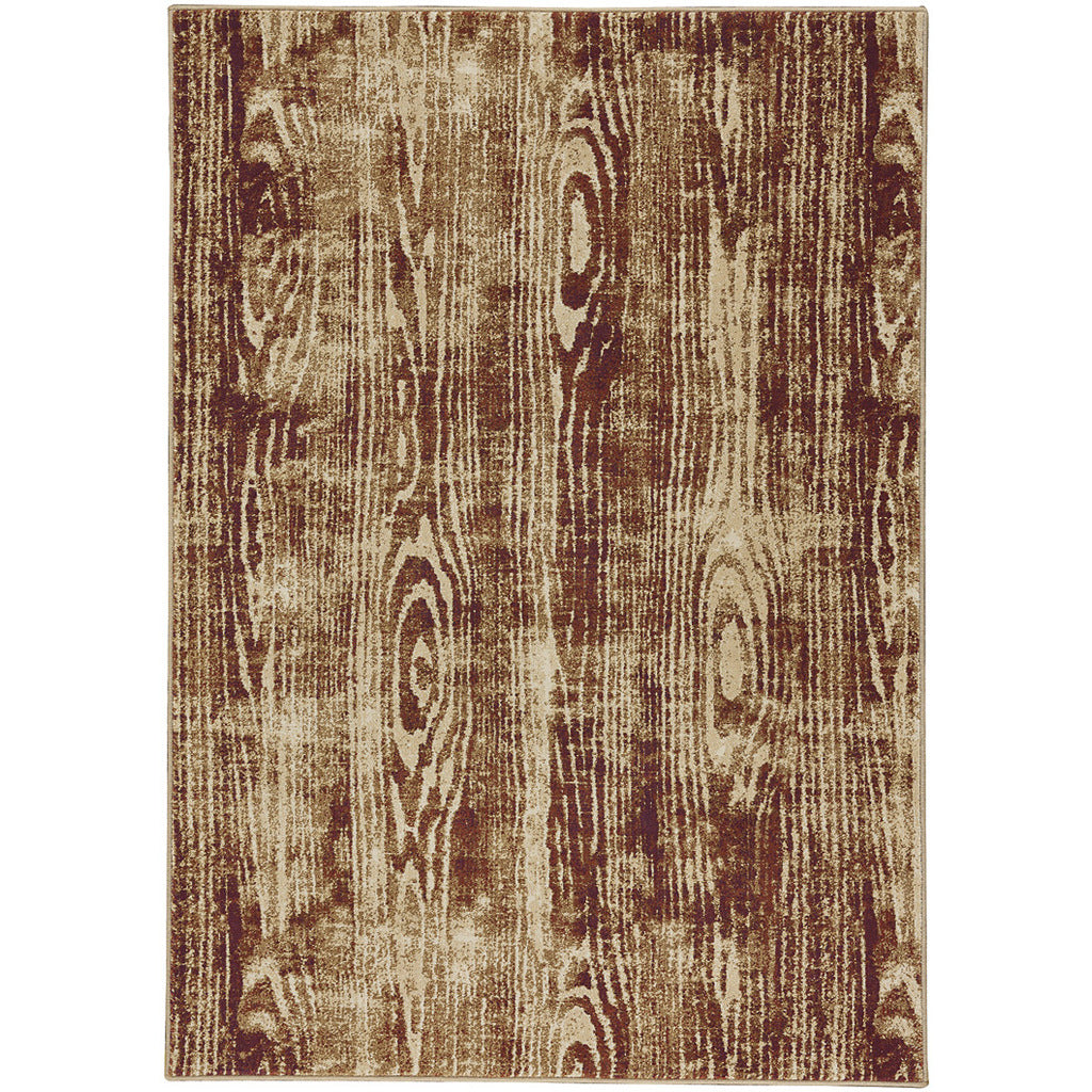 Woodgrain Synthetic Blend Indoor Area Rug by Capel Rugs