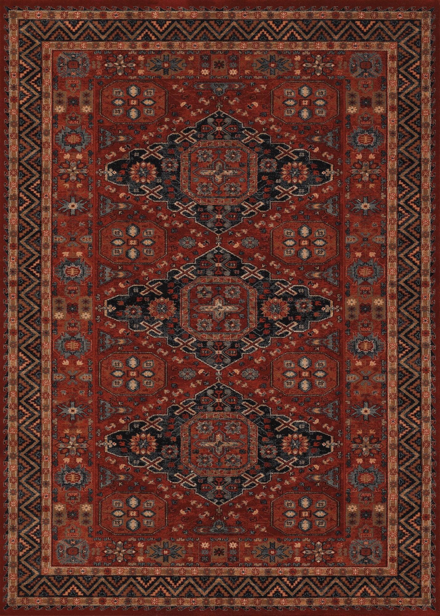 OLD WORLD CLASSIC 4308 POWER-LOOMED Synthetic Blend INDOOR Area Rug By ...