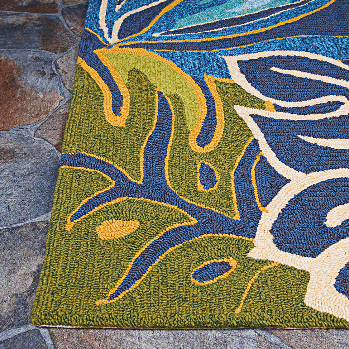 COVINGTON 4361 HAND-HOOKED Synthetic Blend Indoor/Outdoor  Area Rug By Couristan Rugs