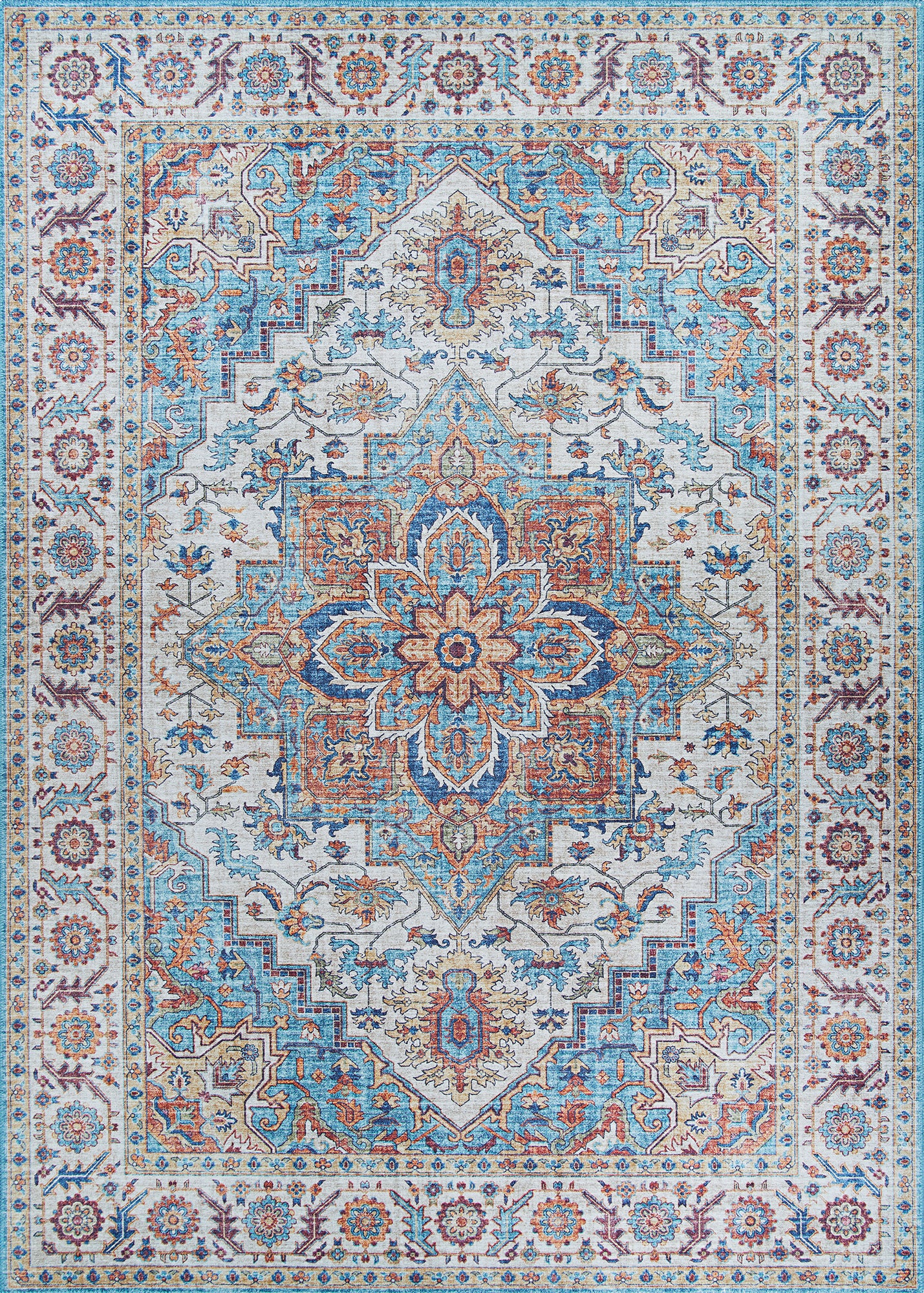 PASHA 4648 Digitally Printed Synthetic Blend INDOOR Area Rug By Couristan Rugs