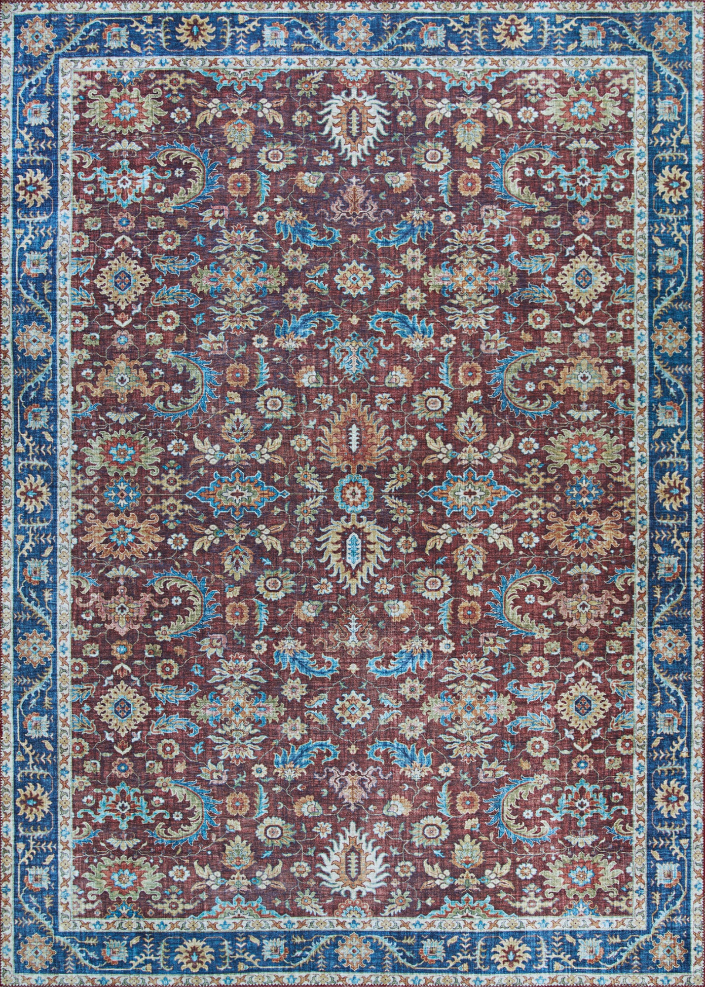 PASHA 4693 Digitally Printed Synthetic Blend INDOOR Area Rug By Couristan Rugs