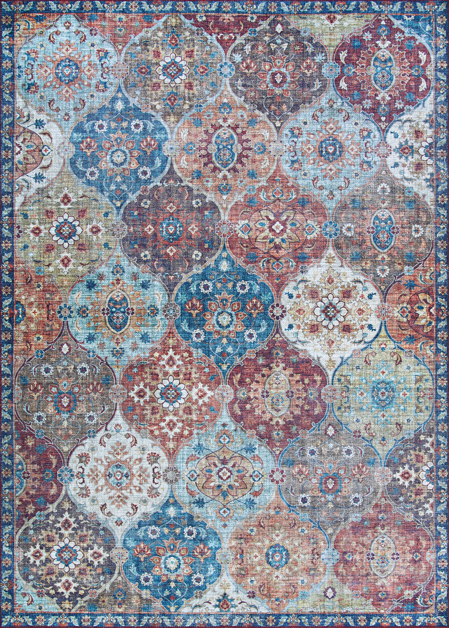 PASHA 4717 Digitally Printed Synthetic Blend INDOOR Area Rug By Couristan Rugs