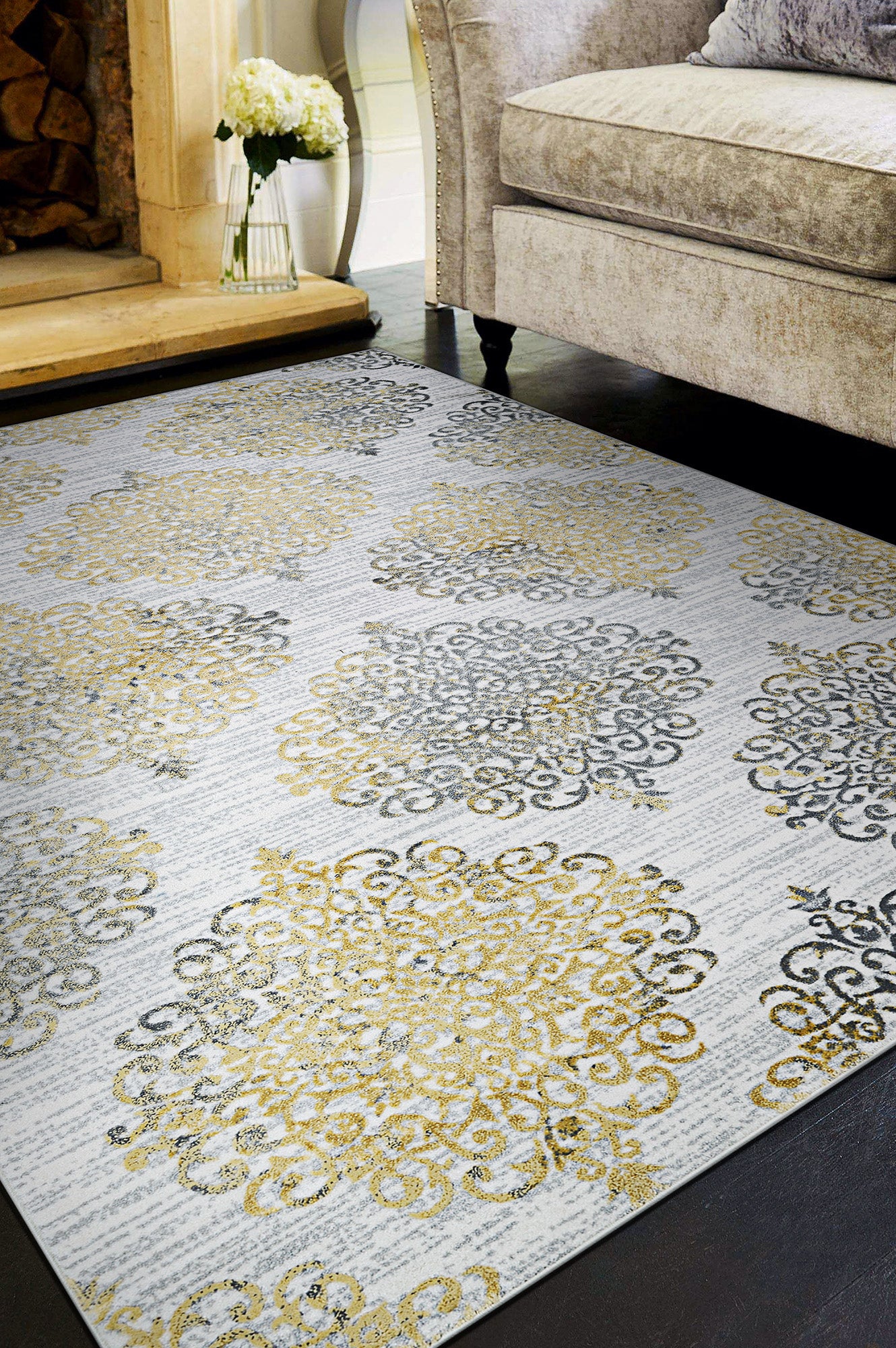 CALINDA 5176 POWER-LOOMED Synthetic Blend INDOOR Area Rug By Couristan Rugs