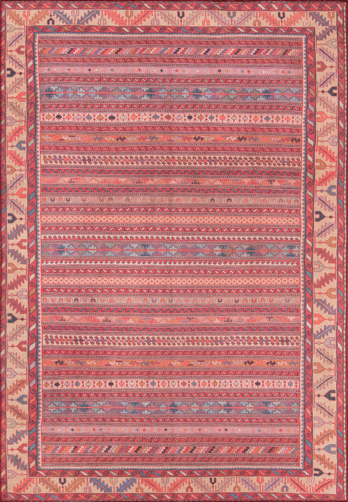 Momeni Afshar Tribal Machine Made Traditional Rectangle Indoor Area Rug