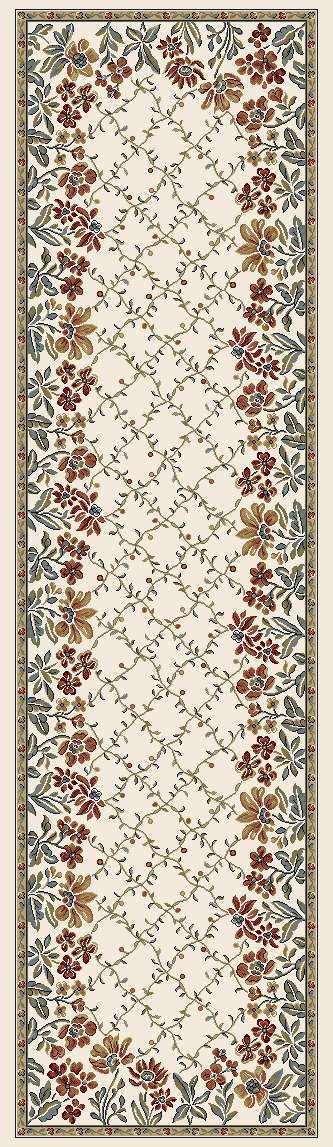 Dynamic ANCIENT GARDEN 57084 Machine-Made  Floral Transitional Area Rug