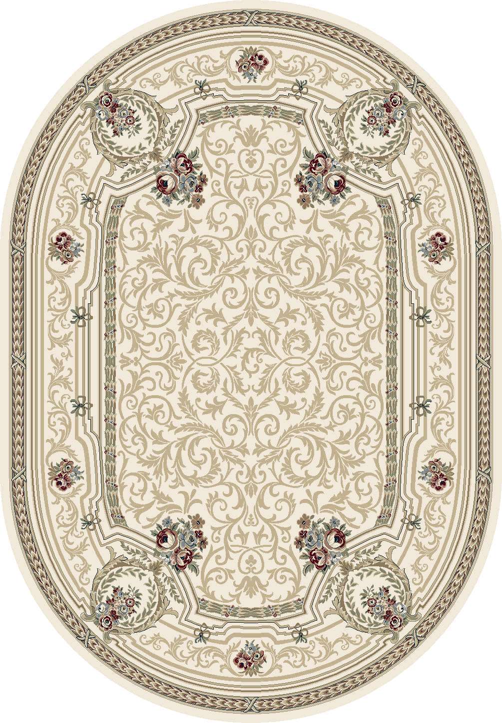 Dynamic ANCIENT GARDEN 57091 Machine-Made  Classic Traditional Area Rug