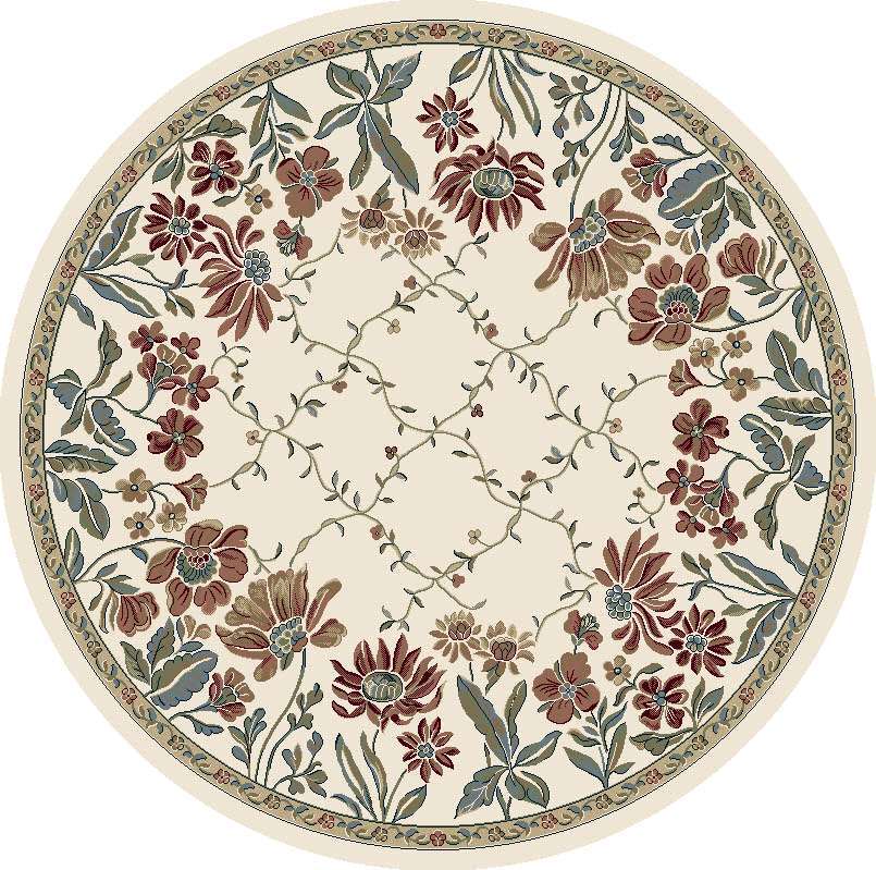 Dynamic ANCIENT GARDEN 57084 Machine-Made  Floral Transitional Area Rug