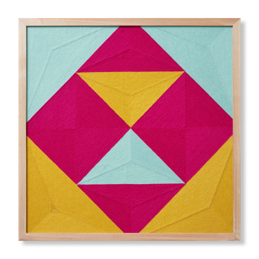 Loloi Fair and Square FARSQ Embroidered Modern Wall Art by Loloi