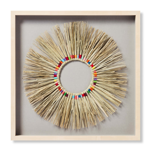 Loloi Rainbow Wreath RAINW Woven Global/Ethnic Wall Art by Loloi