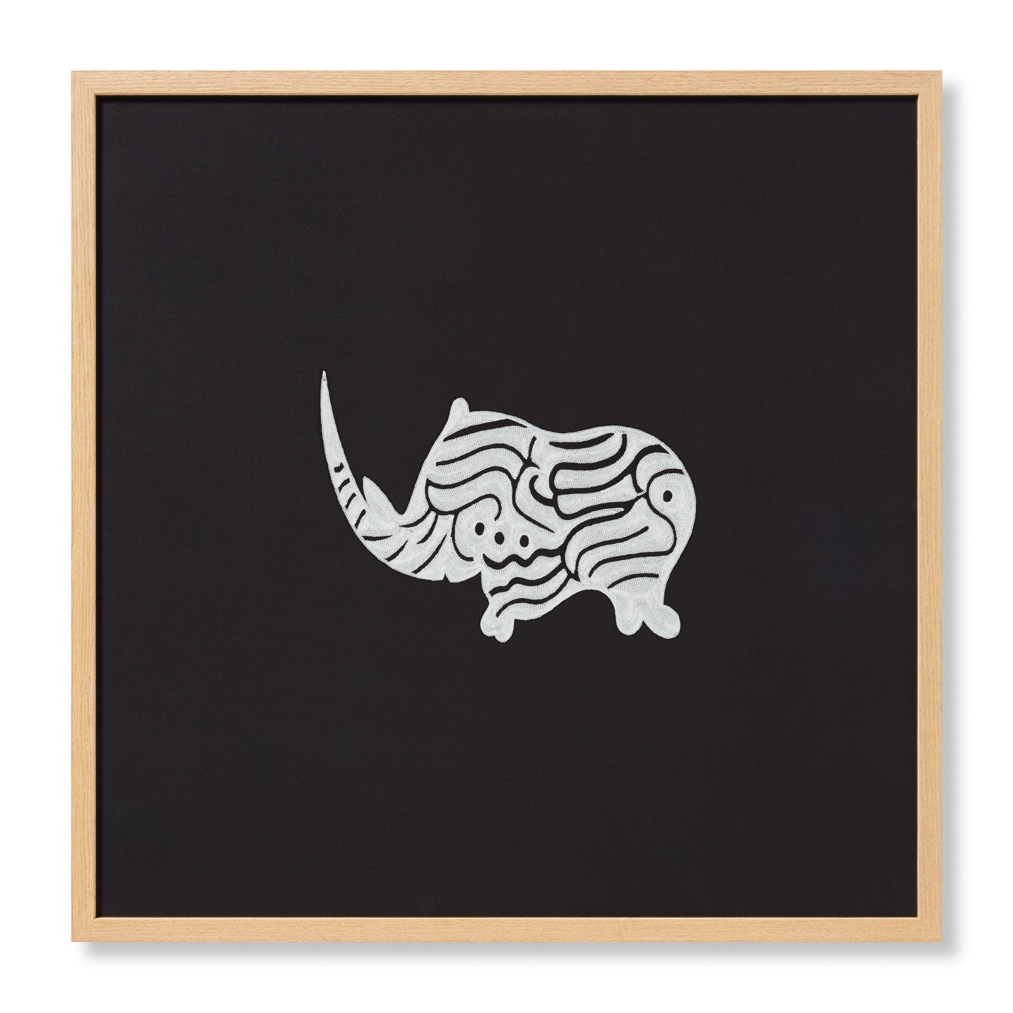 Loloi Kifaru KIFAR Embroidered Illustrative Wall Art by Loloi