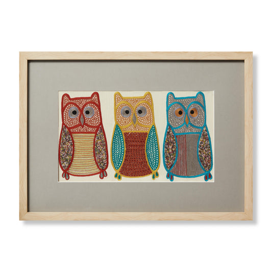 Loloi Know it All KNOWI Embroidered Illustrative Wall Art by Loloi