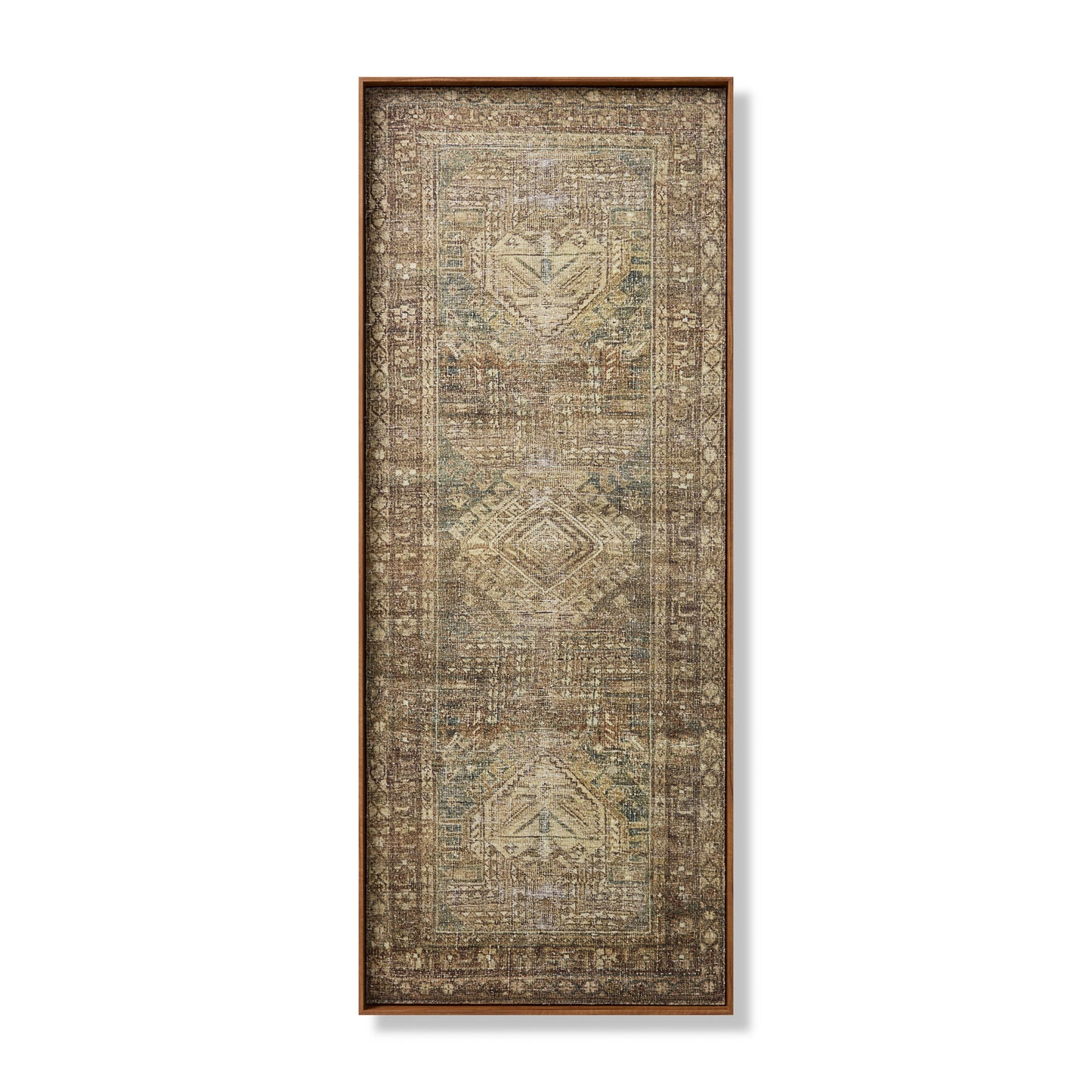 Loloi Wood Frame OTTOM Power Loomed Traditional Wall Art by Loloi