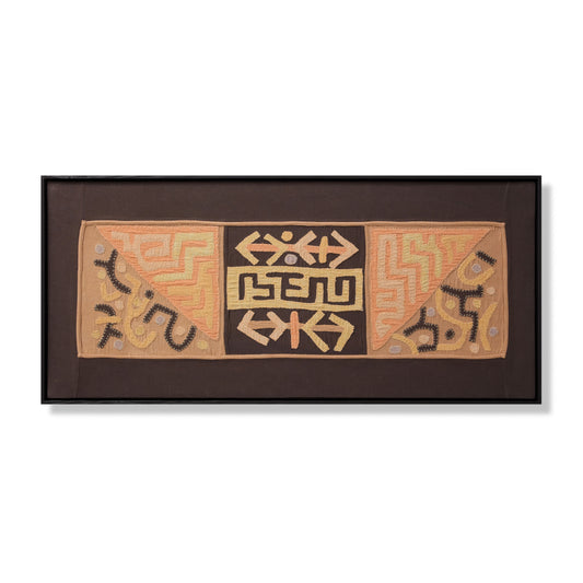 Loloi Wood Frame NYIRI Embroidered Global/Ethnic Wall Art by Loloi