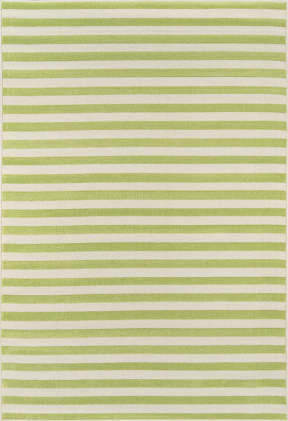 Momeni Baja Striped Machine Made Contemporary Rectangle Indoor/Outdoor Area Rug