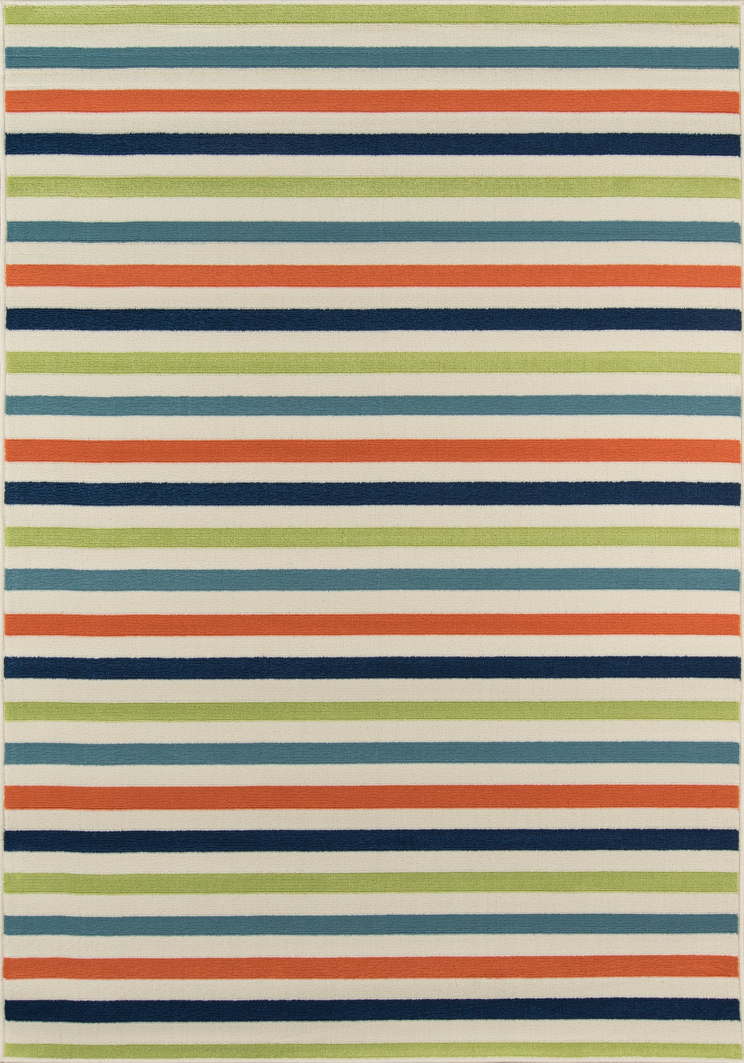 Momeni Baja Striped Machine Made Contemporary Rectangle Indoor/Outdoor Area Rug