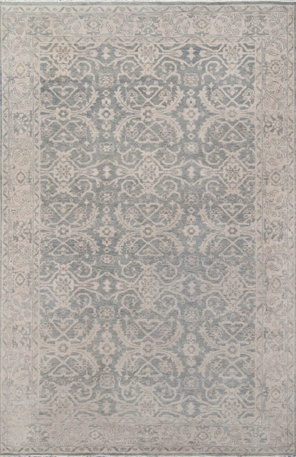 Momeni Banaras Oriental Hand Knotted Traditional Rectangle Indoor Area Rug